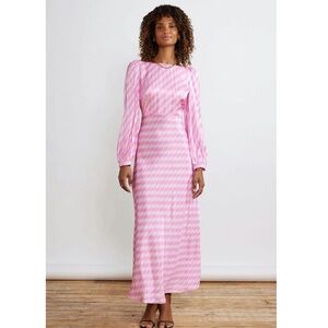 KITRI Megan Wavy Tile Maxi Dress